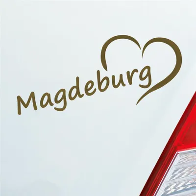 Produktbild von Auto Aufkleber Quedlinburg Herz Heart City Stadt Motorrad 19x8 cm Gold Sticker Heckscheibenaufkleber