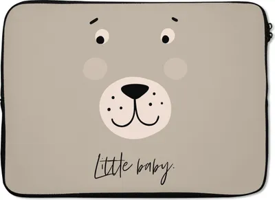Produktbild von MuchoWow® Laptop Hülle 13 Zoll Zitate - Kleines Baby - Kinder - Sprichwörter - Baby - Jungen - Mädchen Laptoptasche - Laptophülle - Sleeve - Rundumschutz