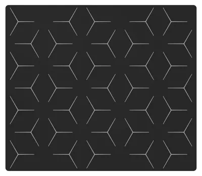 Immagine prodotto di Tappetino protettivo per piani cottura a induzione, resistente al calore, design antiscivolo, colore nero, dimensioni 52x60 cm