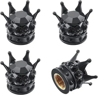 Obrázek produktu pro Kryštalové koncovky ventilů pro automobily, ručně vyrobené – 4 kusy