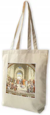 Produktbild von Szyjemy sztukę Shopper Tasche mit Athen-Aufnäher Rafael Santi
