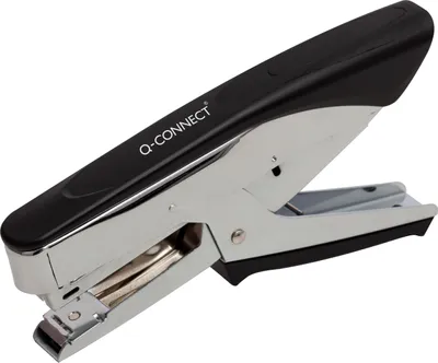 Produktbild von Q-CONNECT KF14223 Heftzange Metall 20 Blatt silber/schwarz