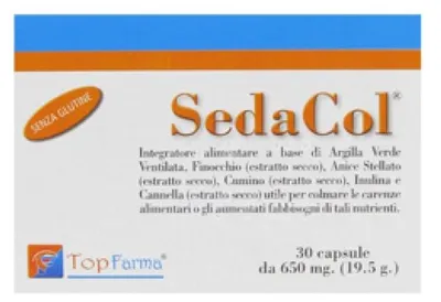 Produktbild von SEDACOL Nahrungsergänzungsmittel Kapseln für die Verdauung mit pflanzlichen Extrakten 30 Kapseln