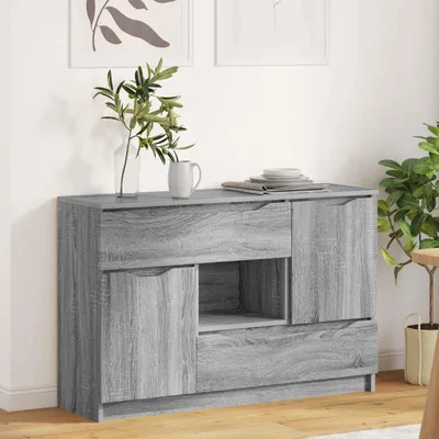 Zdjęcie produktu dla vidaXL Kredens szary Sonoma 100 x 30 x 65,6 Materiał drewnopochodny