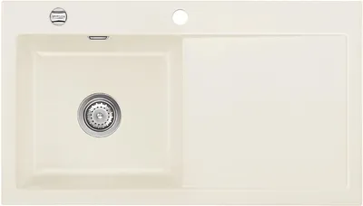 Produktbild von Spüle KeraDomo MERA 90 Jasmin Becken links mit Excenterbedienung