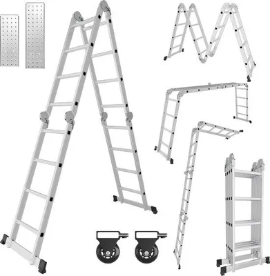 Productafbeelding van Aluminiumen steiglat voor 4x4 multifunctionele ladder, verlengladder