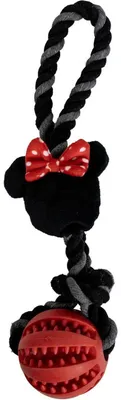 Produktbild von Disney Minnie Mouse Ballspielzeug für Hunde Seil zum Werfen & Zerren