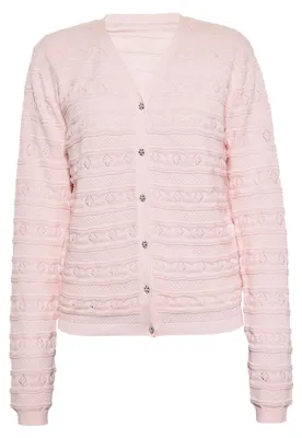Immagine prodotto di Cardigan da donna ALBEE - rosa tenue, XL