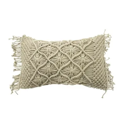 Immagine prodotto di Cuscino in macramè - 30 x 50 cm - Beige naturale
