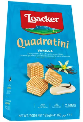 Obrázek produktu pro Loacker Quadratini Vanilkové oplatky v kostce 125g