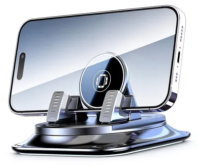 Produktbild von Auto Smartphone Halterung mit Saugnapf, universeller Handyhalter mit 360° Drehfunktion und Einhand-Klemmmechanismus, für Cockpit, Armaturenbrett und Scheibe