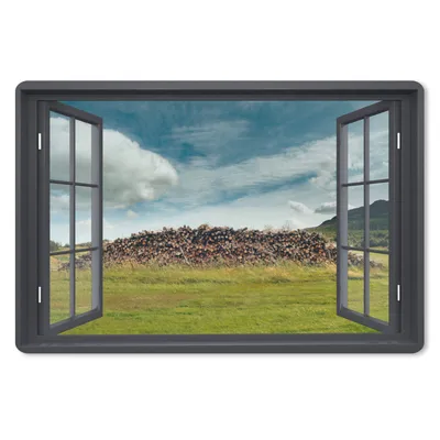 Produktbild von MuchoWow® Mauspad Mousepad Durchsichtig - Holz - Gras 27x18 cm - Mousepads - Maus Mat - Pad - Mausunterlage - Büroartikel - Desk Matten