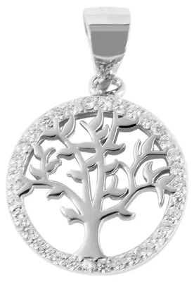 Produktbild von Akzent Damen Anhänger Makis "Makis" aus 925 Sterlingsilber, rhodiniert, langlebig