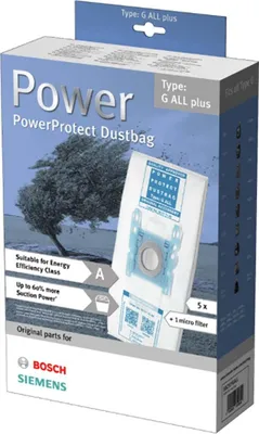 Produktbild von Staubsaugerbeutel Typ G ALL Plus VZ51GALL oder BBZ51FGALL