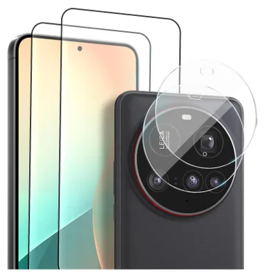 Produktbild von 2x Display + Kamera Glas für Xiaomi 15 Ultra Panzerfolie Displayglas Kameraglas 9H Schutzglas