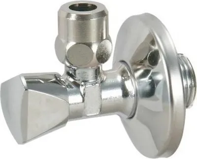 Produktbild von Eckventil  Basic 1/2" mit Fettkammer Messing verchromt DVGW