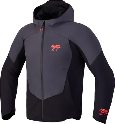 Immagine prodotto di Giacca da moto in tessuto impermeabile Alpinestars Aeroshel, nera/grigio scuro, taglia L
