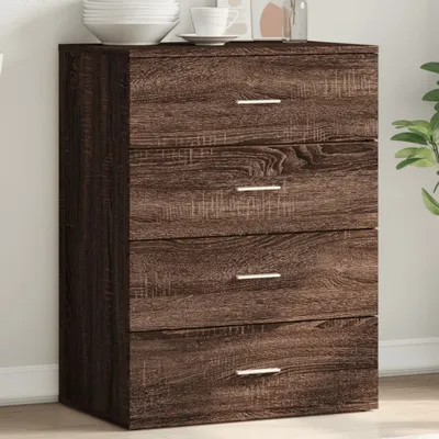 Zdjęcie produktu dla vidaXL Kredens brązowy dąb 60x39x80 cm materiał drewnopochodny