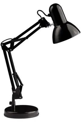 Productafbeelding van Glanzend zwarte bureaulamp Henry