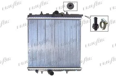 Produktbild von FRIGAIR 0108.3034 Kühler Wasserkühler Motorkühler passend für PEUGEOT 206 Schrägheck (2A/C) 206 SW (2E/K)