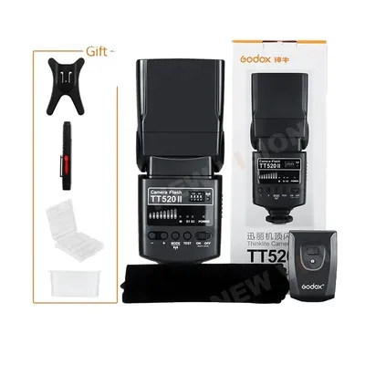Obrázok produktu pre Godox TT520 II blesk, bezdrôtový prenos signálu, sada vysielača, TT520 II