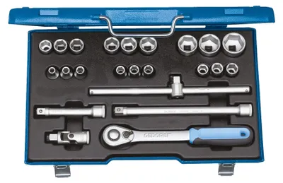 Immagine prodotto di Set di chiavi a bussola da 1/2" - 23 pezzi - 19 EMU-20 Gedore | 4010886930243