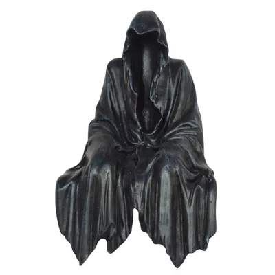 Produktbild von Kantenhocker Sensenmann Grim Reaper ohne Gesicht schwarz