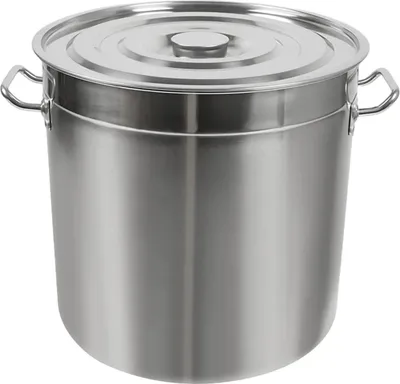 Obrázok produktu pre Hrniec na polievku z nehrdzavejúcej ocele - Nádoba na skladovanie - Veľký objem - 1 priehradka - Na použitie v gastronómii a v domácnosti - Strieborná