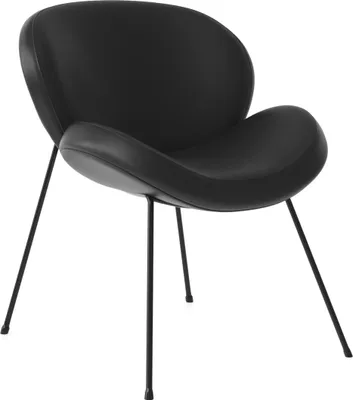 Produktbild von 2er-Set NAOMI | Designerstuhl | Leder | Schwarz | Hotelstuhl