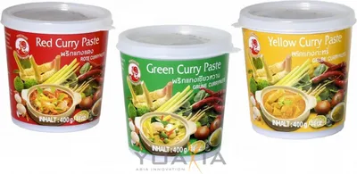 Produktbild von 3er-Pack COCK Currypaste (3x 400g) | Rote, Gelbe, Grüne Paste