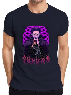Produktbild von Sukuna Itadori Jujutsu Kaisen Anime Fluchkönig Otaku Geschenk Herren T-Shirt, Navy, L