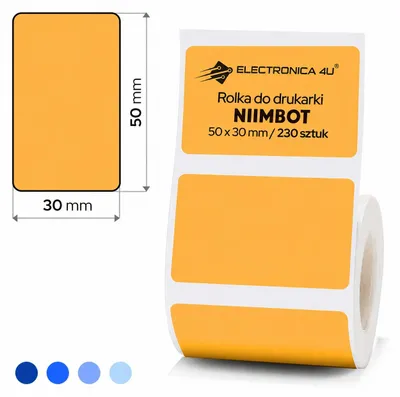 Obrázok produktu pre Samolepiace etikety, termálne nálepky pre tlačiarne Niimbot B1, B4, B21, B3S, formát 50x30 mm