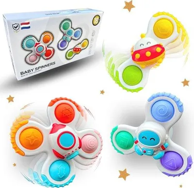 Zdjęcie produktu dla Antystresowa zabawka typu spinner dla niemowląt – zabawka antystresowa do kąpieli