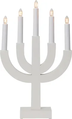 Produktbild von Star Trading 219-61, Leichte Dekorationsfigur, Weiß, IP20, Weiß, 5 Glühbirne(n), E10