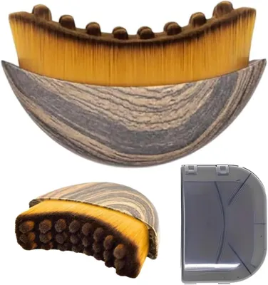Imagen del producto de Cepillo facial para drenaje linfático, con cerdas ultrafinas, diseño ergonómico, ideal para pieles sensibles