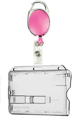 Produktbild von Ausweisset Ausweisjojo Jojo ROSA Zipper Kartenhülle Ausweishülle TRANSPARENTER Ausschieber