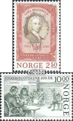Produktbild von Briefmarken Norwegen 1985 Mi 934-935 (kompl.Ausg.) postfrisch Volksbibliothek