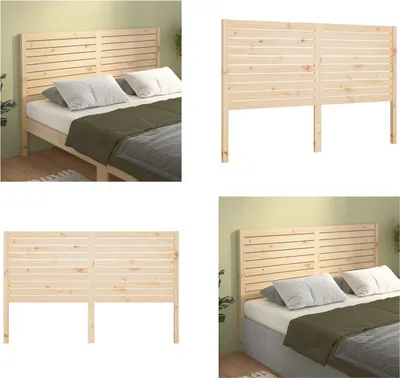 Produktbild von vidaXL Kopfteil 166x4x100 cm Massivholz Kiefer - Kopfteil - Kopfteile - Bettkopfteil - Holzkopfteil
