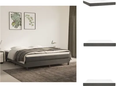 Produktbild von vidaXL Taschenfederkernmatratze Dunkelgrau 160x200x20 cm Samt -  Matratzen