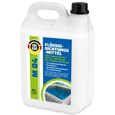 Produktbild von Flüssiger Dichtungsmittel 5L für Beton Zementestrich Mörtelzusatzmittel Plastifizierer M04