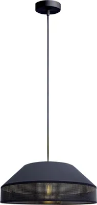 Produktbild von Hängeleuchte Metall D: 45 cm H: max. 88 cm Schwarz E27 rund Modern Pendelleuchte