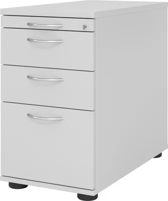 Produktbild von bümö office Standcontainer - mit Hängeregistratur - Nachbildung: Grau, Griff: Bogengriff (Metall)