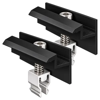 Produktbild von 2 Stück Endklemme Klickfix schwarz für Solarmodule 30-40mm