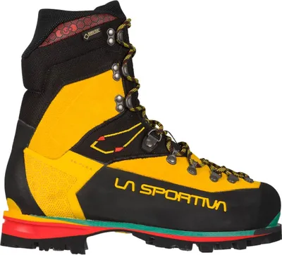 Gelbe und schwarze Bergschuhe "Nepal Evo Gtx" von La Sportiva; geeignet für Herren.