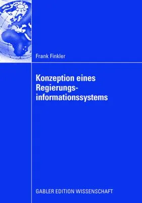 Zdjęcie produktu dla Konzeption eines Regierungsinformationssystems