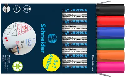 Produktbild von Schneider Schreibgeräte Whiteboard-Marker Maxx 290 6er Set sortiert