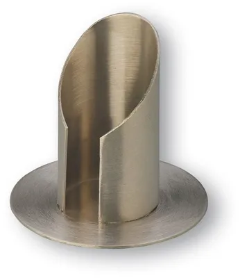 Produktbild von Tüllenleuchter 4 cm vorne offen Messing matt