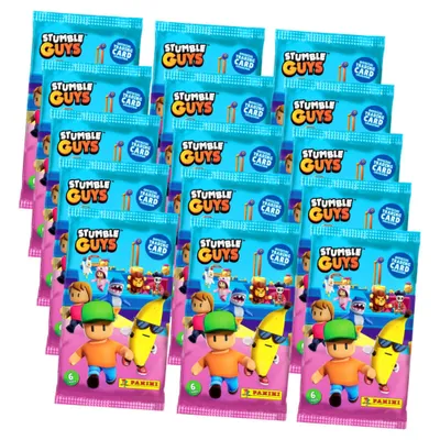 Produktbild von Panini Stumble Guys Karten Serie 1 - Sammelkarten Trading Cards - 15 Booster