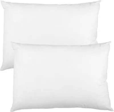 Productafbeelding van Kussens, 40 x 60 cm - Set van 2 witte kussens van microvezel voor een goede nachtrust