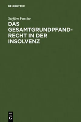 Obrázek produktu pro Das Gesamtgrundpfandrecht in der Insolvenz